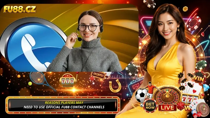 Reasons players may need to use official FU88 contact channels